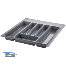 VOLPATO Besteckeinsatz Serie 72 KB 500 mm Kunststoff Silbergrau