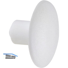 Verbindungsschraube-Abdeckkappe, 12 mm wei�