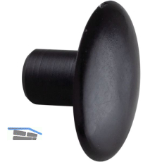 Verbindungsschraube-Abdeckkappe, 12 mm schwarz