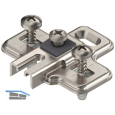 BLUM MODUL Kreuzmontageplatte, Stahl, EXPANDO, Distanz 0 mm