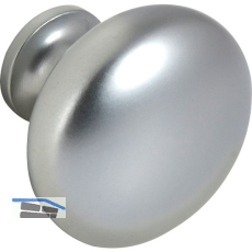 Knopf Pallas � 32 mm, Tiefe 27 mm, Zinkdruckguss verchromt matt