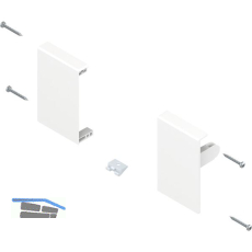 BLUM TANDEMBOX antaro Fronthalter H�he M, Kunststoff Seidenwei�