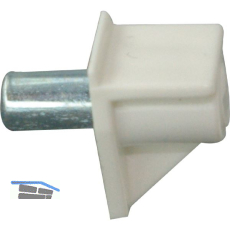 Steckbodentr�ger Safety, Bohr � 5 mm, Kunststoff wei�, VPE 100 ST