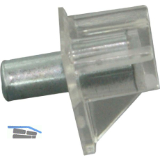 Steckbodentr�ger Safety, Bohr � 3 mm, Kunststoff glasklar, VPE 100 ST