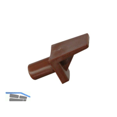 Steckbodentr�ger Winkel 2, Bohr � 5 mm, Kunststoff braun