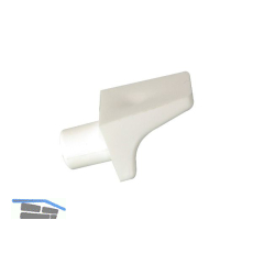 Steckbodentr�ger Winkel 2, Bohr � 6 mm, Kunststoff wei�
