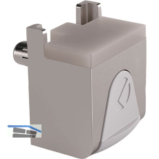 Glasbodentr�ger KUBIC zum Stecken, Bohr � 3 mm, Zamak vernickelt