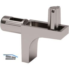 Steckbodentr�ger K-LINE 2 Zapfen 5 mm, Zamak vernickelt