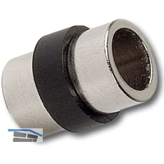 Glasbodentr�ger Gabi zum Anschrauben, mit Gummiauflage, Stahl vernickelt