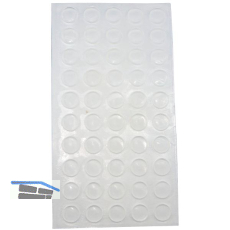 TDK T�ranschlagd�mpfer selbstklebend, rund, �10 x 1.0, Kunststoff transparent