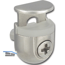 Glasbodentr�ger Peki zum Stecken, Bohr � 5 mm, Zamak vernickelt VPE 100 ST