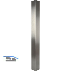 SIMAUSROM Tischs�ule Amila 60 x 60 x 707 mm Edelstahl geb�rstet