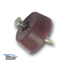 Bodentr�ger FLAT zum Einschlagen, � 15 mm, Kunststoff braun