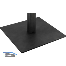 SIMAUSROM Bodenplatte Amila 500 x 500 mm Schwarzstahl schutzlackiert