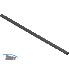 BLUM SPACE STEP Querprofil, KB 1200 mm, Aluminium oriongrau matt