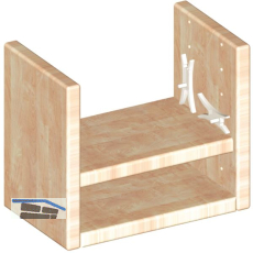 Fachbodenklemme, Bohr � 5 mm, Kunststoff natur, VPE 100 ST