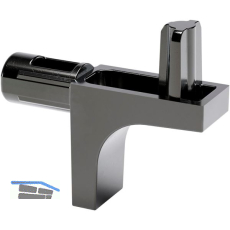 Steckbodentr�ger K-LINE 2 Zapfen 5 mm Zamak vernickelt schwarz