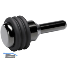 Glasbodentr�ger Petra zum Stecken, Bohr � 3 mm, Stahl vernickelt schwarz