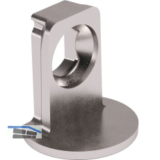 Tablar-Bodentr�ger Maori, Anschrauben, Tablarst�rke 19, Bohr � 3 mm, Zamak vern.