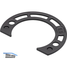 KIMANA SKIN Distanzplatte zu Klappenband, H�he 1,5 mm, Kunststoff anthrazit