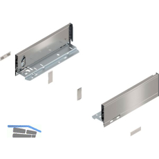 BLUM LEGRABOX pure Zarge H�he M, NL 270, INOX (Anti-Fingerprint)