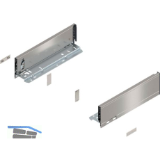 BLUM LEGRABOX pure Zarge H�he M, NL 300, INOX (Anti-Fingerprint)