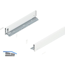 BLUM LEGRABOX pure Zarge H�he M, NL 450, Seidenwei�-matt