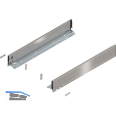 BLUM LEGRABOX pure Zarge H�he M, NL 600, INOX (Anti-Fingerprint)