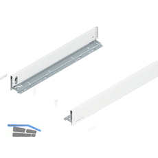 BLUM LEGRABOX pure Zarge H�he M, NL 600, Seidenwei�-matt