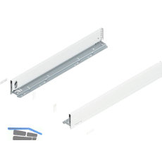 BLUM LEGRABOX pure Zarge H�he M, NL 650, Seidenwei�-matt