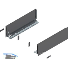 BLUM LEGRABOX pure Zarge H�he K, NL 400, Oriongrau-matt