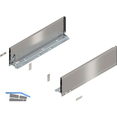 BLUM LEGRABOX pure Zarge H�he K, NL 450, INOX (Anti-Fingerprint)