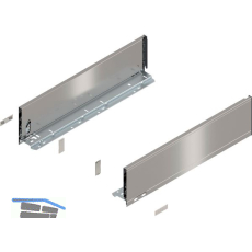 BLUM LEGRABOX pure Zarge H�he K, NL 500, INOX (Anti-Fingerprint)