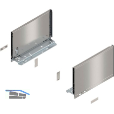 BLUM LEGRABOX pure Zarge H�he C, NL 270, INOX (Anti-Fingerprint)
