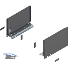 BLUM LEGRABOX pure Zarge H�he C, NL 270, Oriongrau-matt