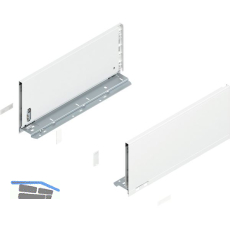 BLUM LEGRABOX pure Zarge H�he C, NL 400, Seidenwei�-matt