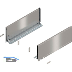 BLUM LEGRABOX pure Zarge H�he C, NL 450, INOX (Anti-Fingerprint)