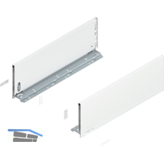 BLUM LEGRABOX pure Zarge H�he C, NL 500, Seidenwei�-matt