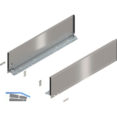 BLUM LEGRABOX pure Zarge H�he C, NL 650, INOX (Anti-Fingerprint)