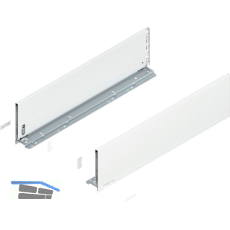 BLUM LEGRABOX pure Zarge H�he C, NL 650, Seidenwei�-matt