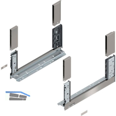 BLUM LEGRABOX free, Zarge H�he C, NL 400, Inox (Antifingerprint)