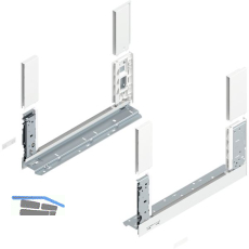 BLUM LEGRABOX free, Zarge H�he C, NL 400, Seidenwei�-matt