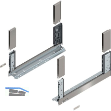 BLUM LEGRABOX free, Zarge H�he C, NL 450, Inox (Antifingerprint)