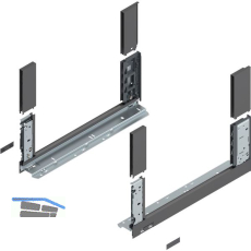 BLUM LEGRABOX free, Zarge H�he C, NL 450, Oriongrau-matt