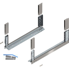 BLUM LEGRABOX free, Zarge H�he C, NL 600, Inox (Antifingerprint)