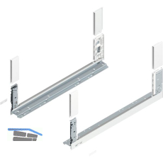 BLUM LEGRABOX free, Zarge H�he C, NL 650, Seidenwei�-matt