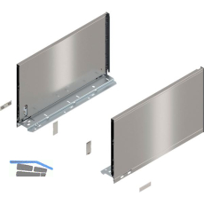 BLUM LEGRABOX pure Zarge H�he F, NL 400, INOX (Anti-Fingerprint)