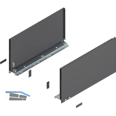 BLUM LEGRABOX pure Zarge H�he F, NL 450, Oriongrau-matt