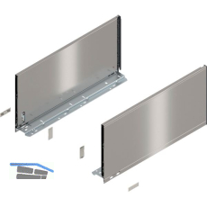 BLUM LEGRABOX pure Zarge H�he F, NL 500, INOX (Anti-Fingerprint)