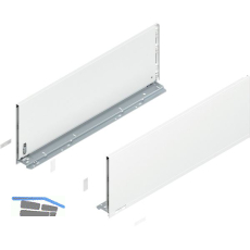 BLUM LEGRABOX pure Zarge H�he F, NL 650, Seidenwei�-matt